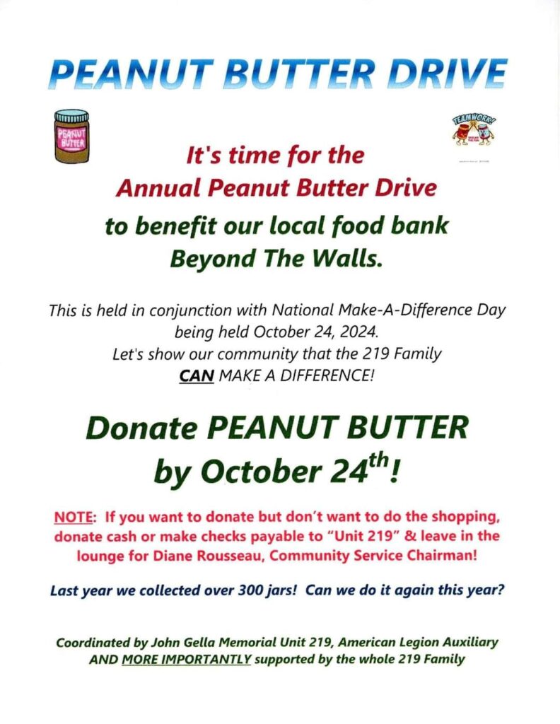 Peanut Butter Drive